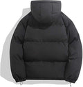 Puffer Winterjas met Ritssluiting en Capuchon voor Dames - View 2