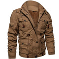 Puffer Winterjas met Steekzakken voor Heren - Khaki