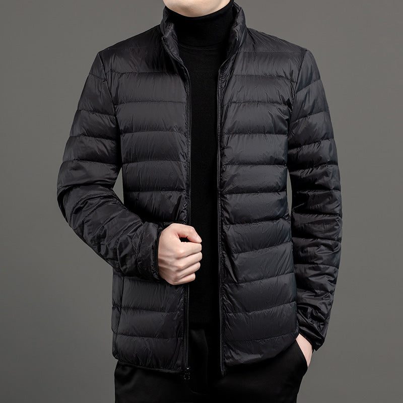 Quilted Puffer Jas voor Heren - Zwart