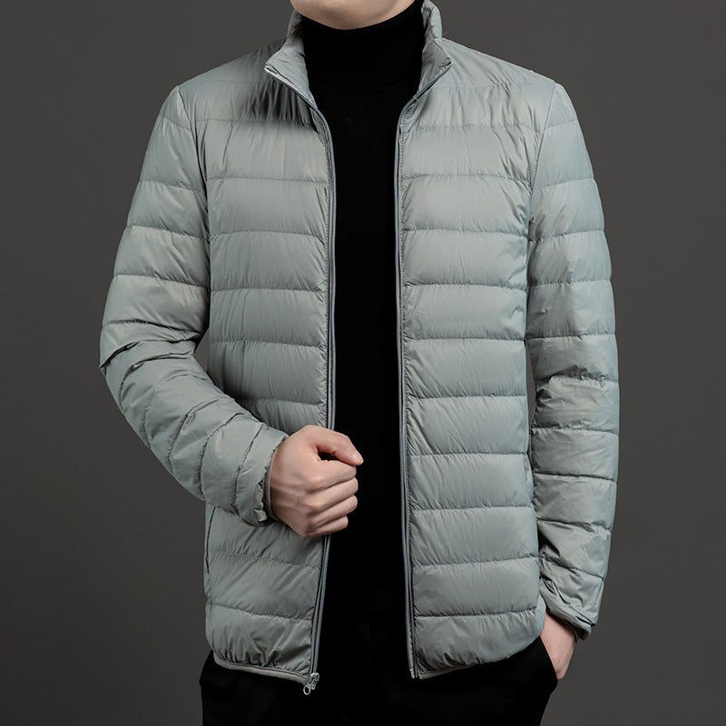 Quilted Puffer Jas voor Heren - Grijs