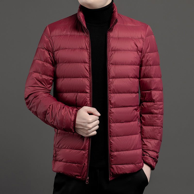 Quilted Puffer Jas voor Heren - Rood