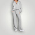 Relaxed Fit Joggingpak voor Dames - Lichtgrijs