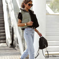Reversibele Gewatteerde Bodywarmer voor Dames - Zwart Groen