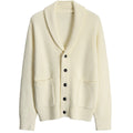 Ribgebreide Reverskraag Cardigan voor Heren - View 2