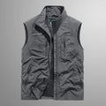 Ritssluiting Cargo Vest voor Dames - Grijs