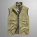 Ritssluiting Cargo Vest voor Dames - Khaki