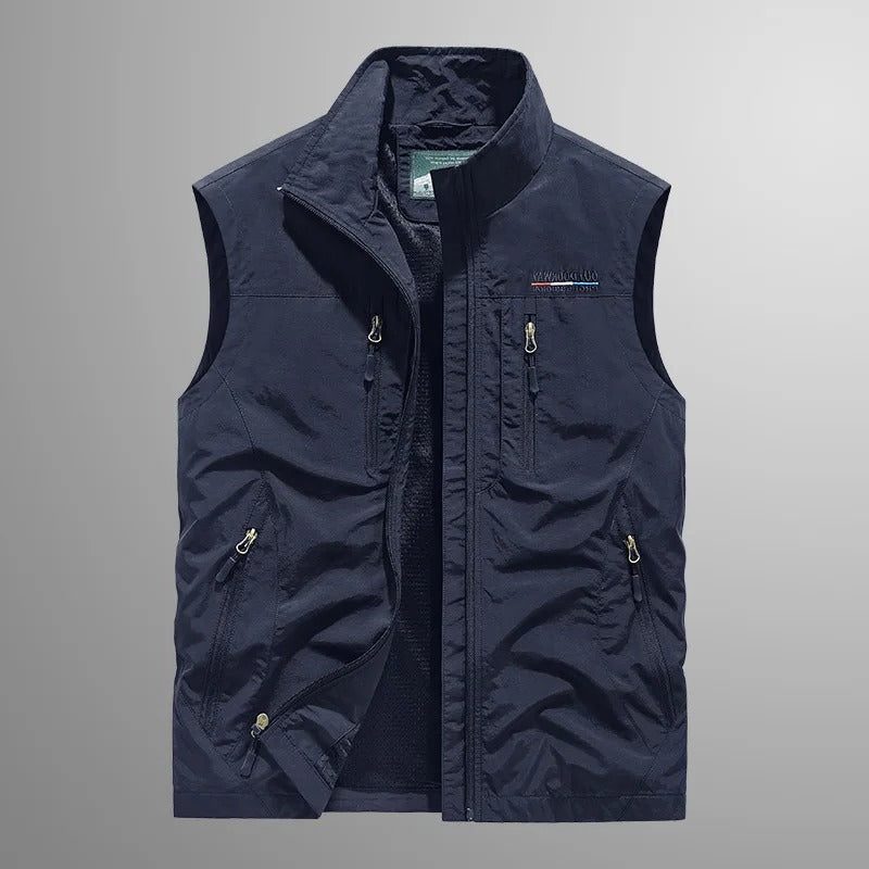 Ritssluiting Cargo Vest voor Dames - Marineblauw
