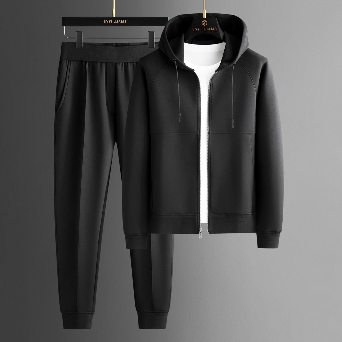 Ritssluiting Joggingpak voor Heren - Zwart