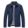Ritssluiting Overshirt met Opstaande Kraag voor Heren - Blauw