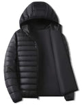 Ritssluiting Tussenjas met Capuchon voor Heren - Black