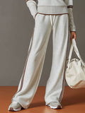 Ritssluiting Tweedelige Set met Wijde Pijp Broek voor Dames - View 16