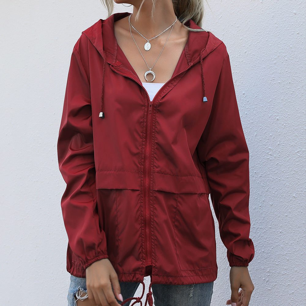 Ritssluiting Windbreaker Jas voor Dames