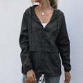 Ritssluiting Windbreaker Jas voor Dames - Schwarz