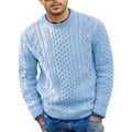 Ronde Hals Kabelknit Trui voor Heren