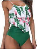 Ruches Bikini met Hoge Taille voor Dames - View 2