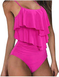 Ruches Bikini met Hoge Taille voor Dames - View 3