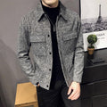 Ruitpatroon Overshirt met Opstaande Kraag voor Heren - View 2