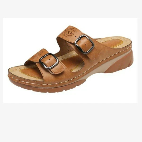 Kiri | Open Teen Sandalen met Verstelbare Gespen voor Dames