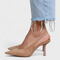 Puntige Neus Slingback Pumps voor Dames