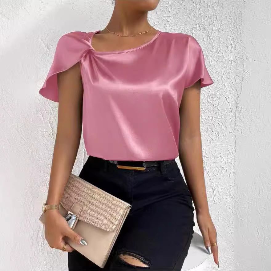 Satijnen Twist Top voor Dames - View 4