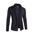 Shawl Collar Open Front Cardigan voor Heren - Zwart