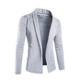 Shawl Collar Open Front Cardigan voor Heren - Grijs