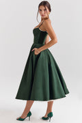 Midi Jurk met Sweetheart Hals voor Dames