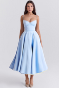 Midi Jurk met Sweetheart Hals voor Dames