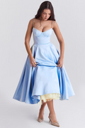 Midi Jurk met Sweetheart Hals voor Dames