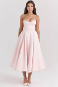 Midi Jurk met Sweetheart Hals voor Dames