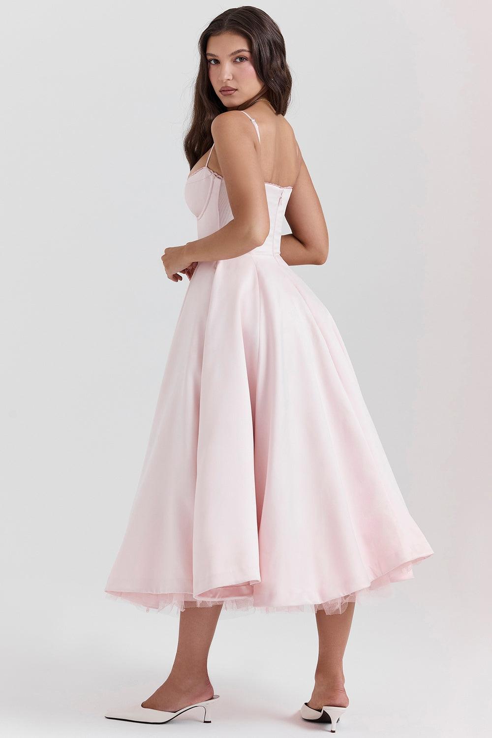 Midi Jurk met Sweetheart Hals voor Dames