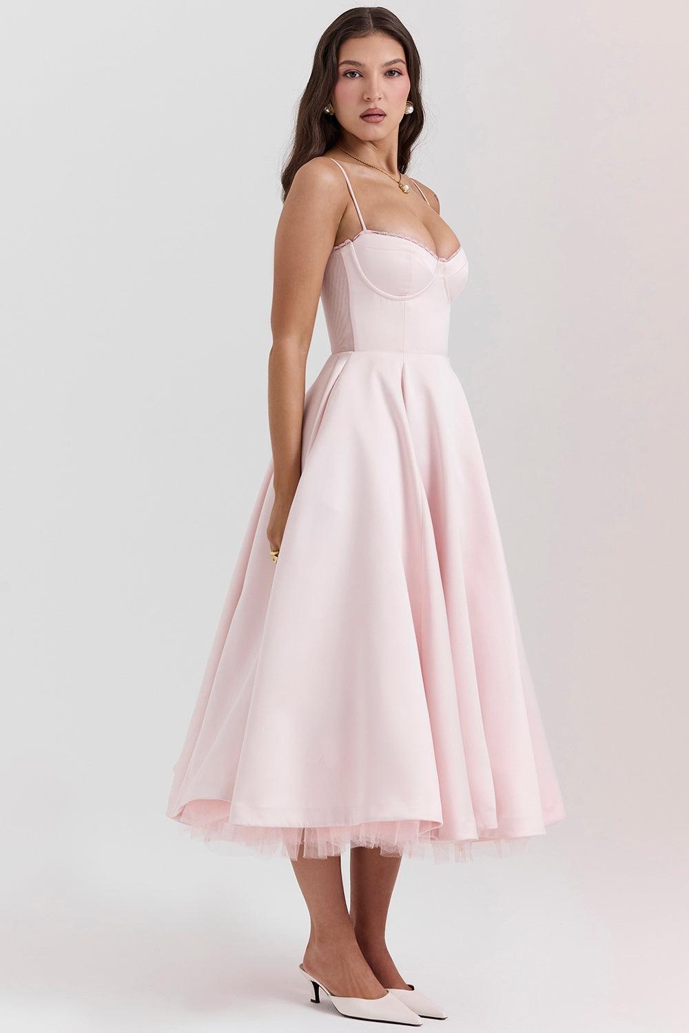 Midi Jurk met Sweetheart Hals voor Dames