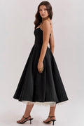 Midi Jurk met Sweetheart Hals voor Dames