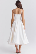 Midi Jurk met Sweetheart Hals voor Dames