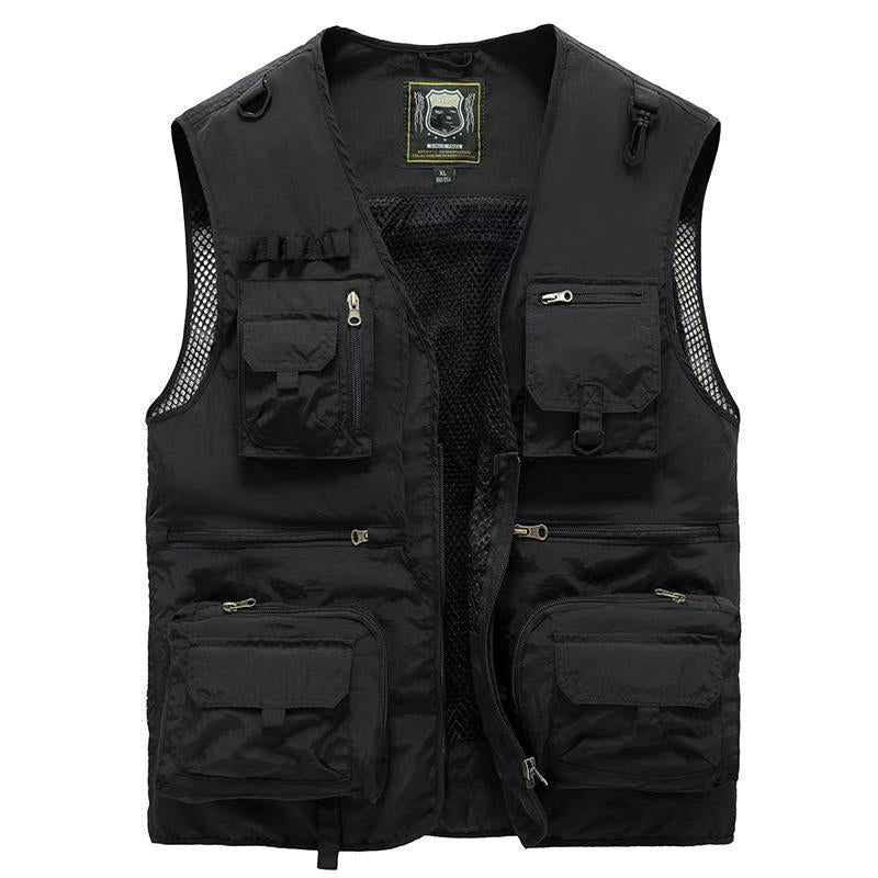 Ethan | Multi-Pocket Mouwloze Zomerjas voor Heren