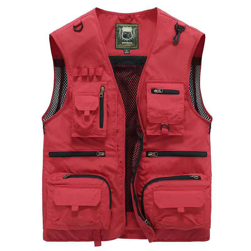 Ethan | Multi-Pocket Mouwloze Zomerjas voor Heren