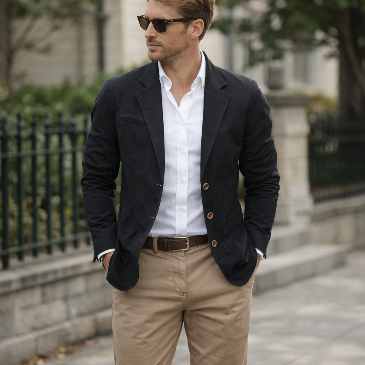 Slim Fit Blazer met Reverskraag voor Heren - View 11