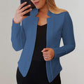 Slim Fit Blazer zonder Sluiting voor Dames - View 2