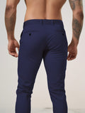 Slim Fit Chino Broek met Taps Toelopende Pijp voor Heren - View 8