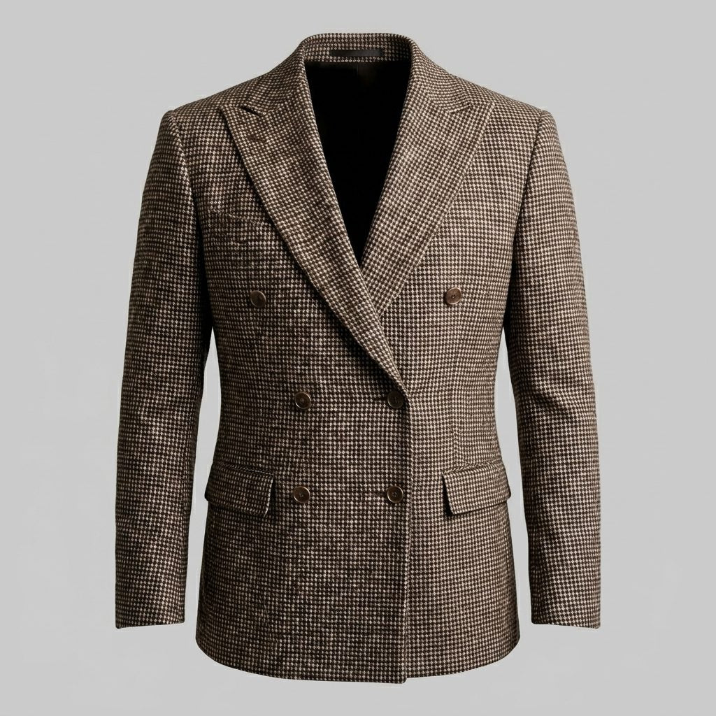 Slim Fit Double-Breasted Blazer voor Heren