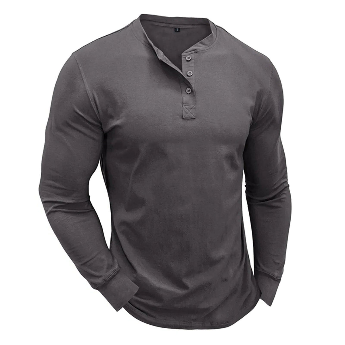 Slim Fit Henley met Lange Mouwen voor Heren - View 7
