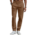 Slim Fit Pantalon met Trekkoord voor Heren - Bruin