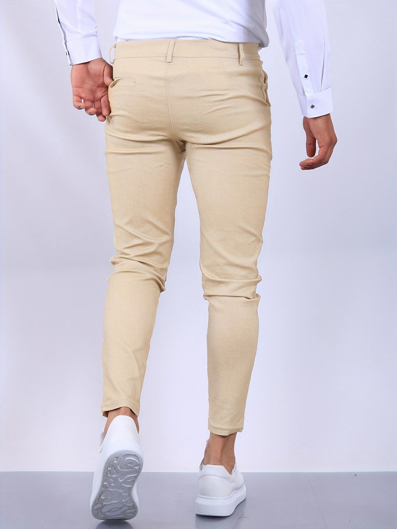 Slim Fit Stretch Pantalon voor Heren - View 10
