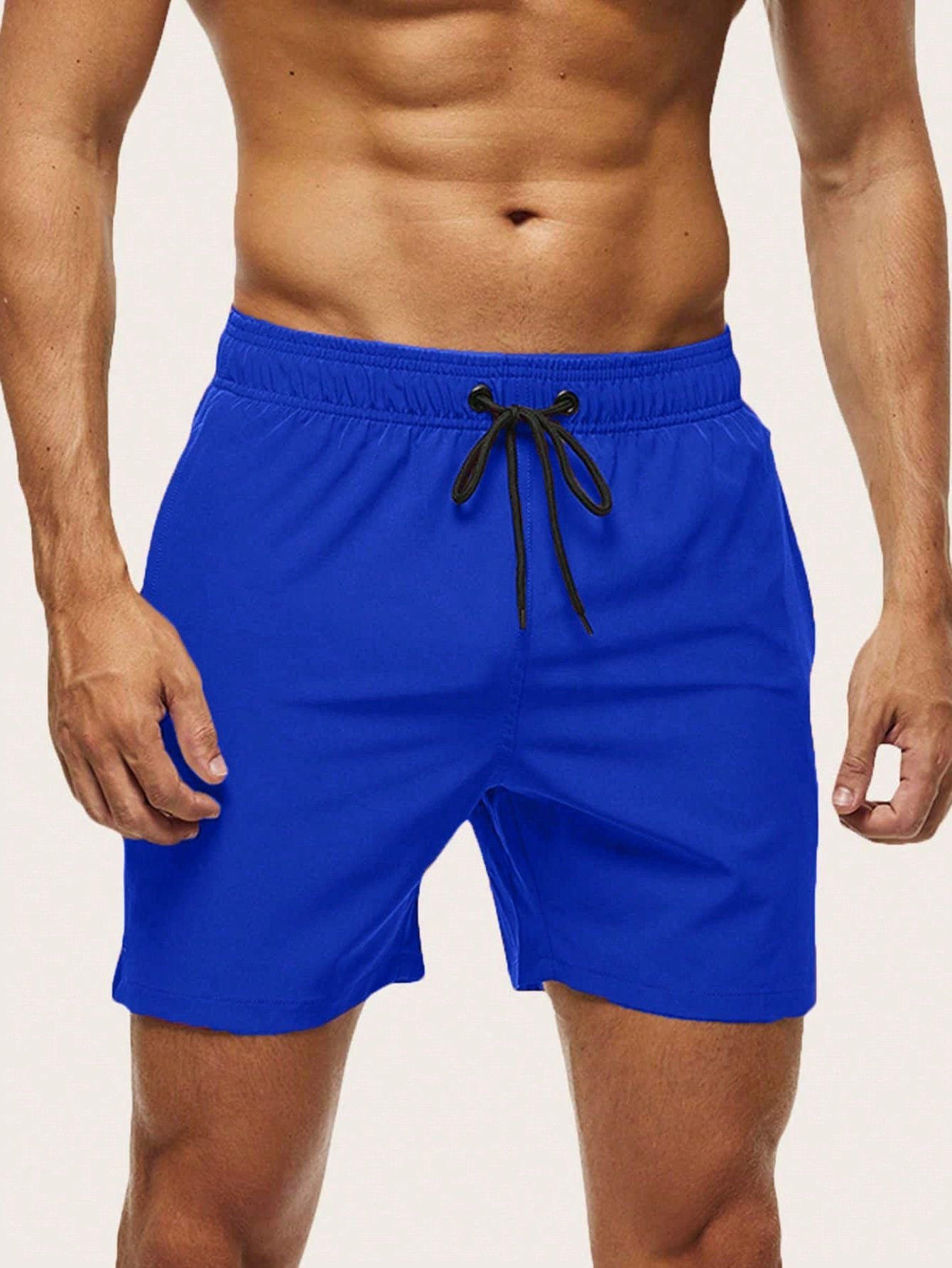 Sneldrogende Zwembroek met Trekkoord voor Heren - Blauw