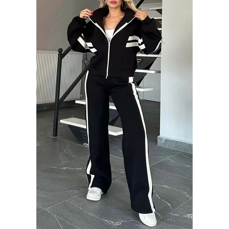 Lyra | Crop Top Ritssluiting Joggingset voor Dames