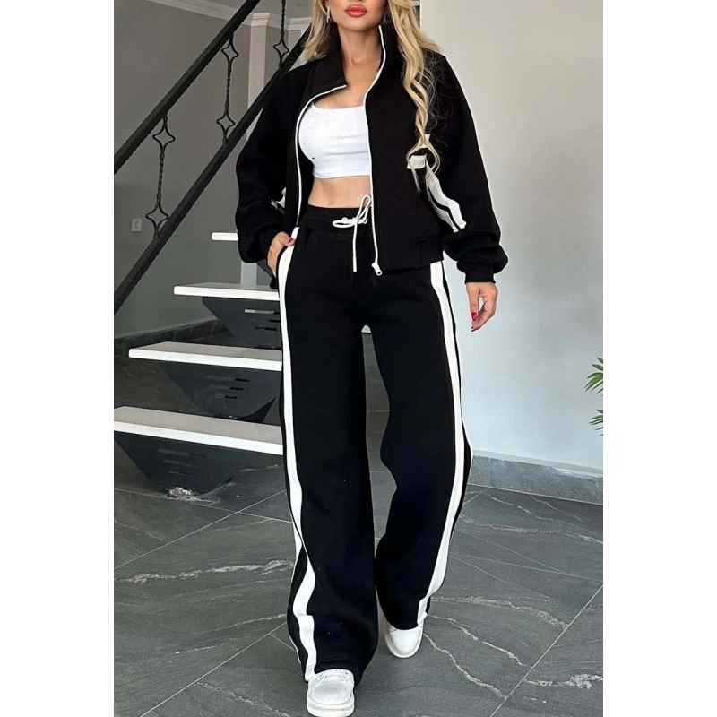 Lyra | Crop Top Ritssluiting Joggingset voor Dames