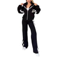 Lyra | Crop Top Ritssluiting Joggingset voor Dames