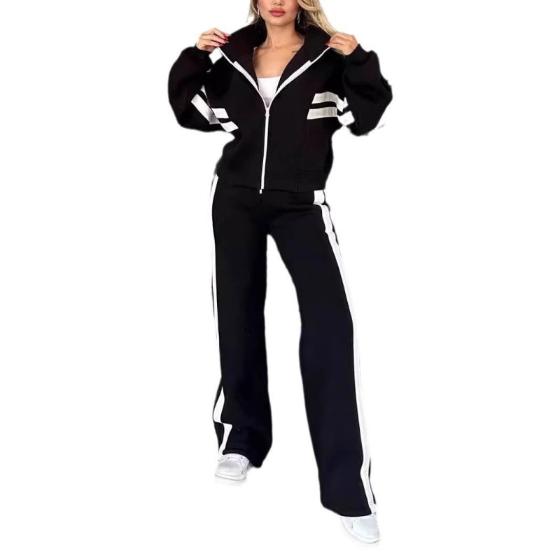 Lyra | Crop Top Ritssluiting Joggingset voor Dames