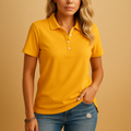 Poloshirt met Korte Mouwen en Knoopsluiting voor Dames