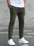 Straight Leg Chino Pantalon voor Heren - Armen Groen